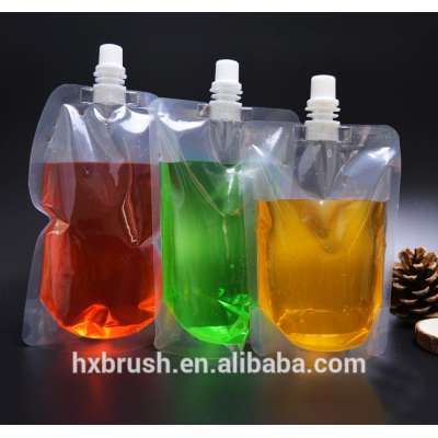 Customized Reusable Stand up Food Packaging Spout Pouch For Juice/Drink/Liquid/Jelly/pudding ect.